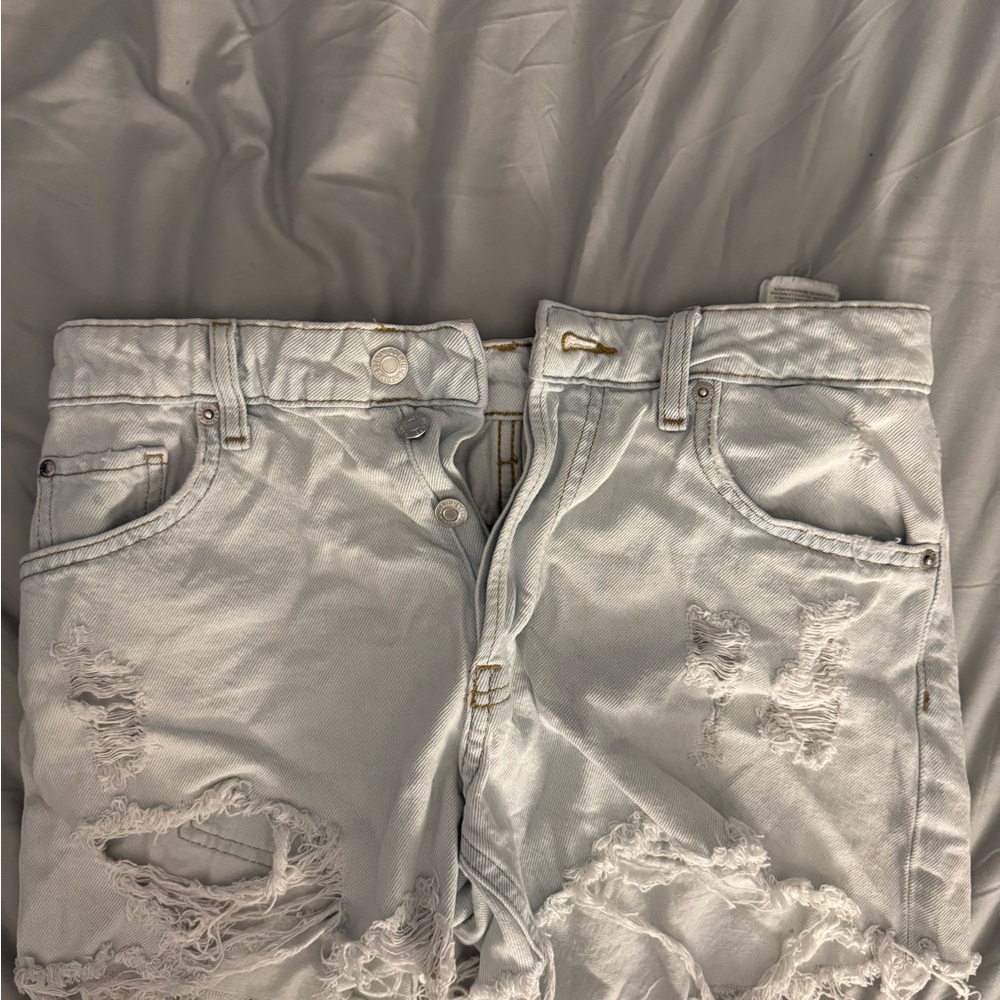 Distressed Light Blue Women's Jeans